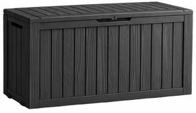 Sodo daiktadėžė Akord Furniture Factory, 46.3 cm x 114 cm x 57.5 cm, 272 l, juoda sp.