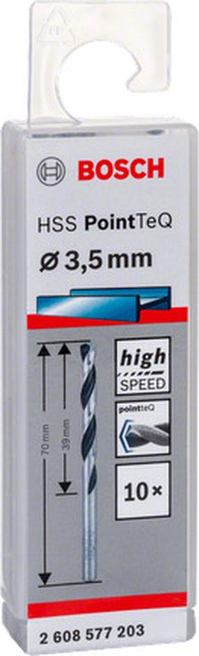 Metalo grąžtų rinkinys Bosch PointTeQ, metalas, hss, cilindrinis, 3.5 mm x 7 cm
