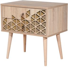 Naktsskapītis Kalune Design Two 120, gaiši brūns, 40 x 60 cm x 61 cm