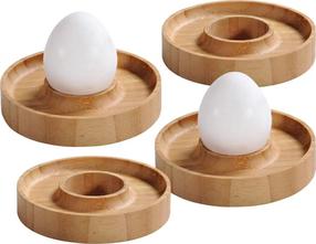 Serveerimislaud Kesper For Eggs, 10 cm x 2 cm, 10 cm, Ø 10 cm, 4 tk, Pruun v.