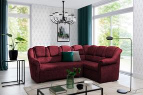 Kampinė sofa Lord II Dora 63, raudona sp., kairinė, 190 x 243 cm x 105 cm