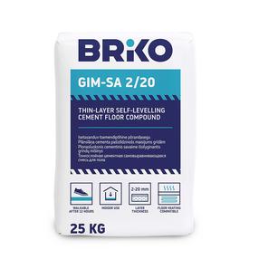Grindų išlyginimo mišinys Briko GIM-SA 2/20, 25 kg