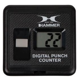 Treniruočių priedas, elektroninis smūgių skaitiklis Hammer Digital Punch Counter, juoda sp.