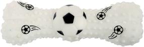 Mänguasi koerale, tassimiseks Zolux Squeaky Soccerball 480775, 15 cm, valge v.