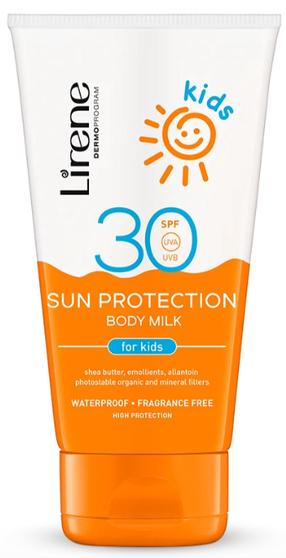 Молочко для ухода за загаром для тела Lirene Sun Kids SPF30, 150 мл