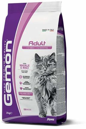 Kuiv kassitoit Gemon Adult with Pork and Rice, riis/sealiha, 2 kg