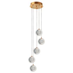 Lampa griesti Light Prestige Brillant, LED, 3000 - 6000 °K, 5 x 28 W, caurspīdīga krās./zelta krās. / zelta krās.