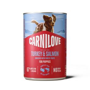 Märg koeratoit Carnilove Pate, kalkun/lõhe, 0.4 kg