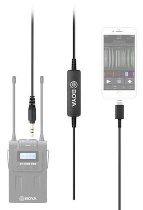 Adapter Boya 35C-L 3.5 mm male, Apple Lightning