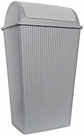 Šiukšliadėžė Domotti Curly, pilka sp., 45 l, 65 cm x 30 cm