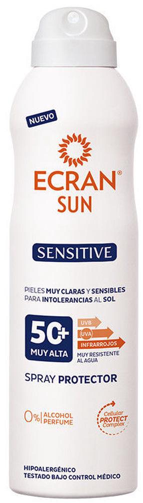 Спрей для ухода за загаром Ecran Sun Lemonoil Sensitive Aoerosol SPF50, 250 мл