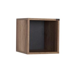 Sieninė lentyna Kalune Design RAF-033-TT-1, riešuto sp., 33 cm x 19 cm x 33 cm