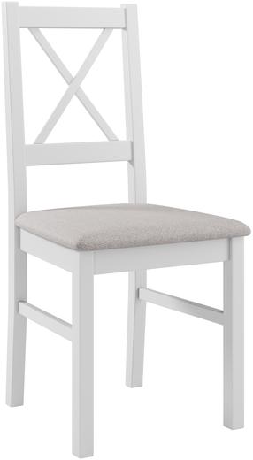 Valgomojo kėdė ADRK Milo X, balta sp./smėlio sp., 40 cm x 43 cm x 94 cm