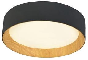 Lampa griesti CristalRecord Lea, LED, 3000 °K, melna krās. / melna krās., 60 x 60 cm