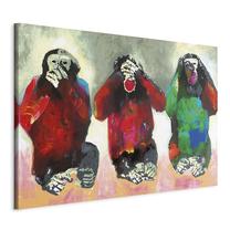 Reprodukcija Artgeist Three Wise Monkeys N4389PWD, 60 cm x 40 cm