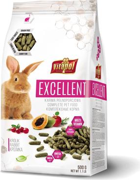 Väikeloomade toit Vitapol Excellent, küülikutele, 0.5 kg
