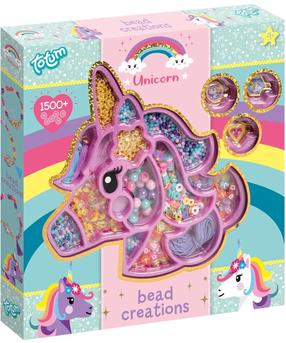 Karoliukų rinkinys papuošalų gamybai Totum Bead Creations Unicorn, įvairių spalvų