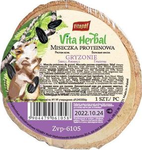 Väikeloomade toit Vitapol Protein Bowl, närilistele