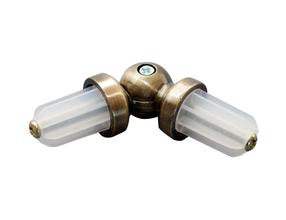 Karnizo kampas Domoletti x 19 mm, Ø 19 mm, aukso sp.
