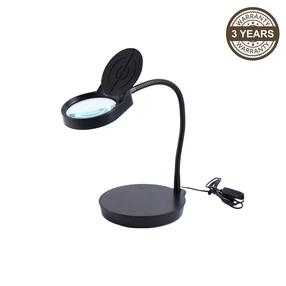 Suurendusklaasiga laualamp Domoletti PD-4S-1, LED, 3.5W, must v./must v.