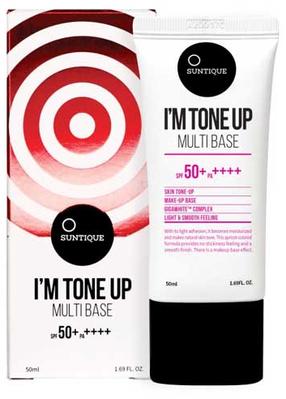 Kremas įdegio priežiūrai Suntique I'm Tone Up Multi Base SPF50+, 50 ml