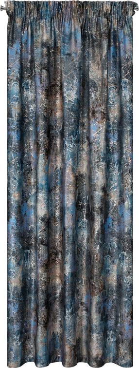 Naktinė užuolaida Ester, mėlyna sp./sidabro sp., 140 cm x 250 cm