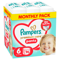 Sauskelnės-kelnaitės Pampers Premium Care Pants, 6 dydis, 13 - 19 kg, 96 vnt.