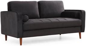 Diivan Hanah Home Rome 560ARE1516, must v., 90 x 175 cm x 70 cm