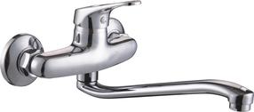 Кухонный смеситель Thema Lux Wanda L-1106, хромовый цв.