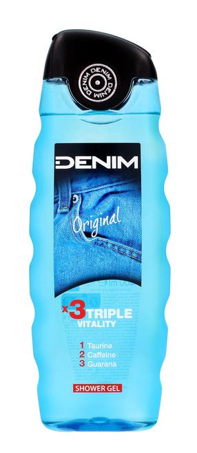Ķermeņa mazgāšanas želeja vīriešiem Denim Original Triple Vitality, 400 ml
