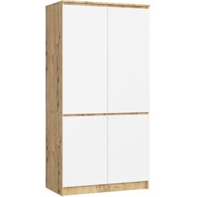 Spinta Akord S90, skaidri sp./balta sp./rusva sp., 50.4 cm x 90.4 cm x 180 cm