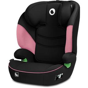 Automobilinė kėdutė Lionelo Lars I-Size, juoda sp./rožinė sp., 100 - 150 cm
