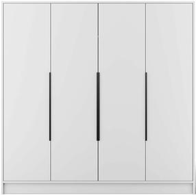 Skapis ADRK Palladio, balta krās./melna krās., 51 cm x 200 cm x 200 cm