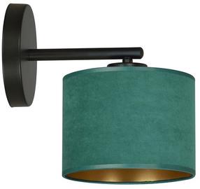 Lampa sienas Emibig Hilde K1 1051/K1, E27, 1 x 15 W, zaļa krās. / melna krās., 16 x 18 cm