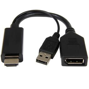 Adapteris Gembird A-HDMIM-DPF-01 A-HDMIM-DPF-01 HDMI, Displayport, juoda sp.