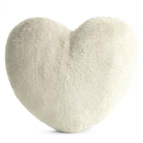 Dekoratyvinė pagalvėlė Heart, kreminė sp., 45 cm x 45 cm