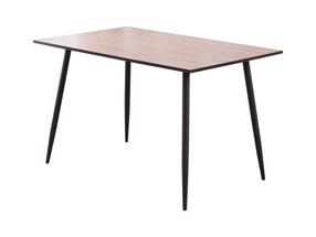 Valgomojo stalas Tom, ruda sp./juoda sp., 120 cm x 80 cm x 76 cm