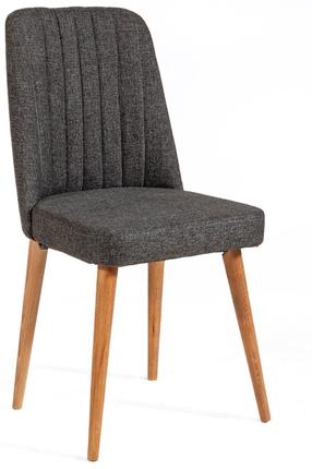 Valgomojo kėdė Kalune Design Vina 1053 869VEL5108, antracito sp./pušies sp, 46 cm x 46 cm x 85 cm