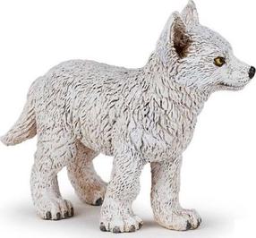 Žaislinė figūrėlė Papo Young Polar Wolf 401008, 6 cm, balta sp.
