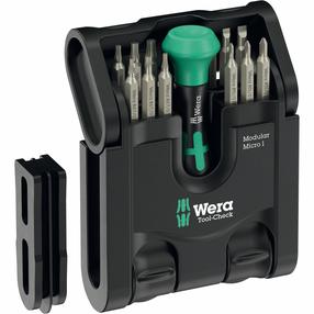 Atsuktuvo ir antgalių rinkinys Wera Tool-Check 05049002001, 21 vnt.
