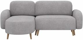 Kampinė sofa - lova Bawal Avexin 04, pilka sp., kairinė, 150 x 230 cm x 95 cm