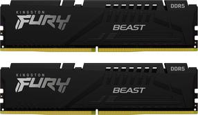 Operatiivmälu (RAM) Kingston Fury Beast Black KF556C40BBK2-64, DDR5, 2 x 32 GB, 5600 MHz