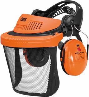 Näokaitsevisiir 3M G500V5CH510-OR, must v./oranž v.