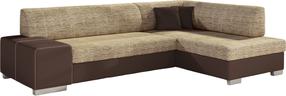 Kampinė sofa Fabio Berlin 03, Soft 66, ruda sp./smėlio sp., dešininė, 167 x 268 cm x 73 cm
