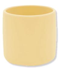 Vaikiškas puodelis MiniKoioi Mini Cup MIN000029, 180 ml, 6+ mėn., 6.5 cm, silikonas, geltona sp.