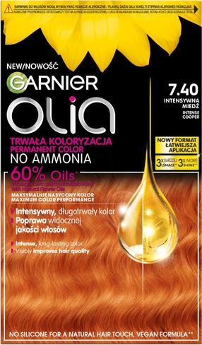 Matu krāsa Garnier Olia, intense copper krās., 7.40, 60 ml