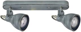 Lampa griesti Candellux Ash 92-64400, GU10, 2 x 40 W, pelēka krās. / pelēka krās.