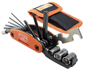 Remonto rinkinys Bahco Bicycle 16 in 1 BKE850901, plienas