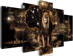 Akrilo stiklo reprodukcija Artgeist Golden Lion, 40 cm x 100 cm