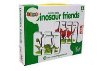 Edukacinė dėlionė Lean Toys Dinosaur Friends, įvairių spalvų, 10 vnt.